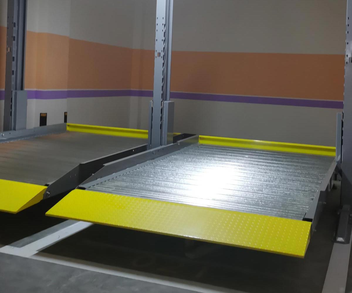 两层简易升降类机械式停车库过规划