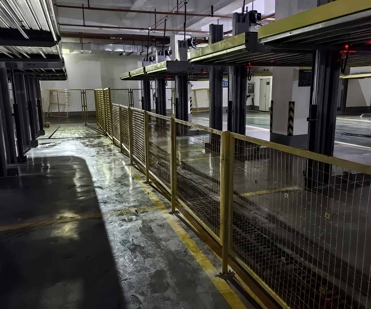俯仰立体停车位安全防坠措施