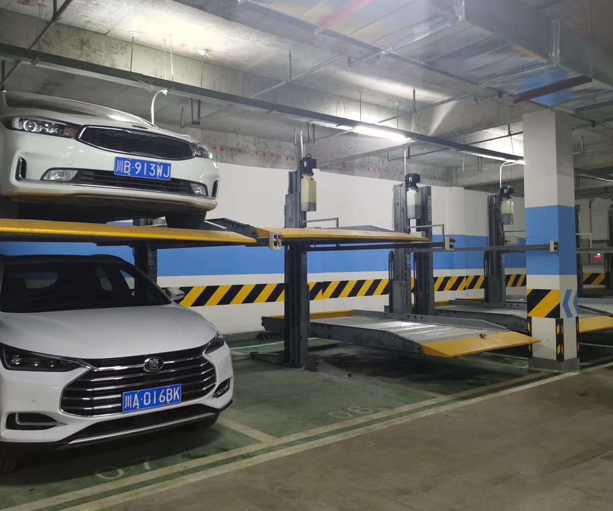 广汉市四柱简易类机械式立体停车设备