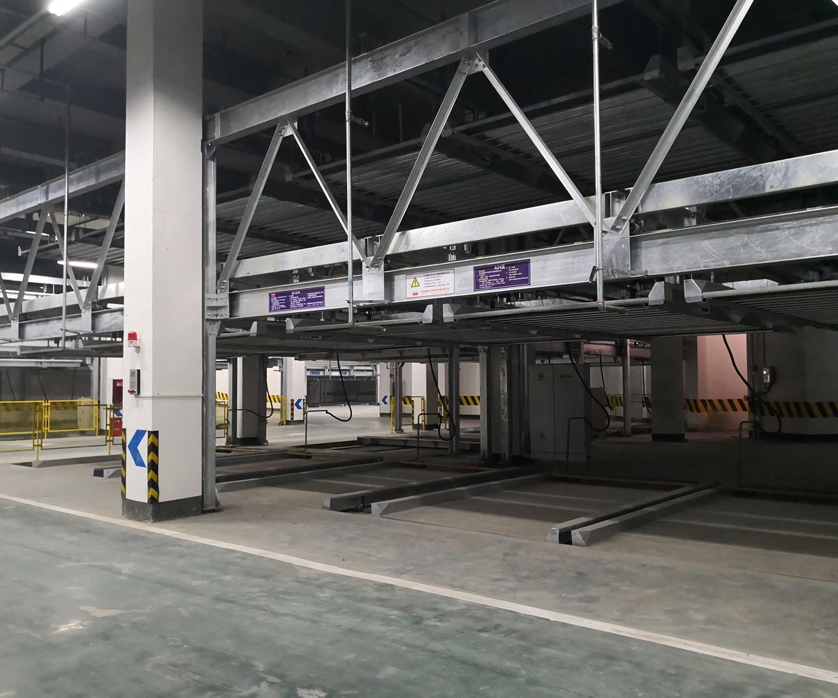 恩施市单列PSH2二层升降横移机械式立体停车库